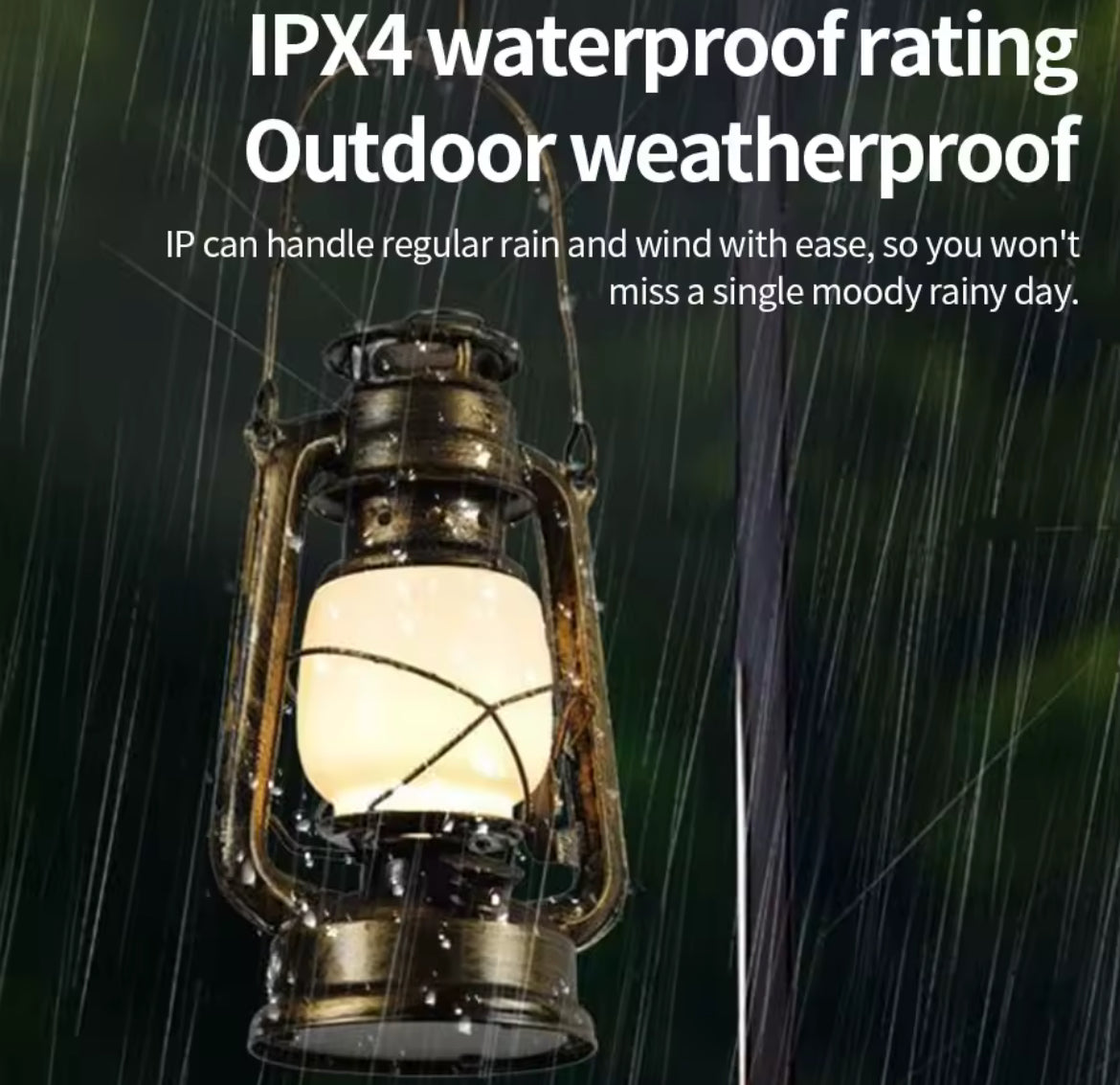 مصباح مخيم رجعي قابل للشحن – Lampe rétro de camping rechargeable – Retro Camping Rechargeable Lamp