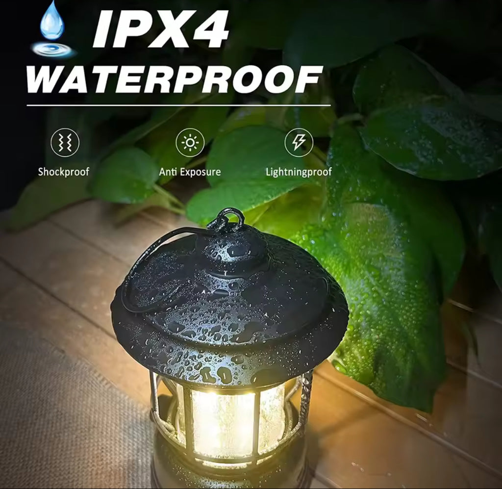 فانوس تخييم قابل للشحن بإضاءة COB متدرّجة – Lanterne COB rechargeable à intensité variable – COB Rechargeable Stepless Dimming Camping Lantern