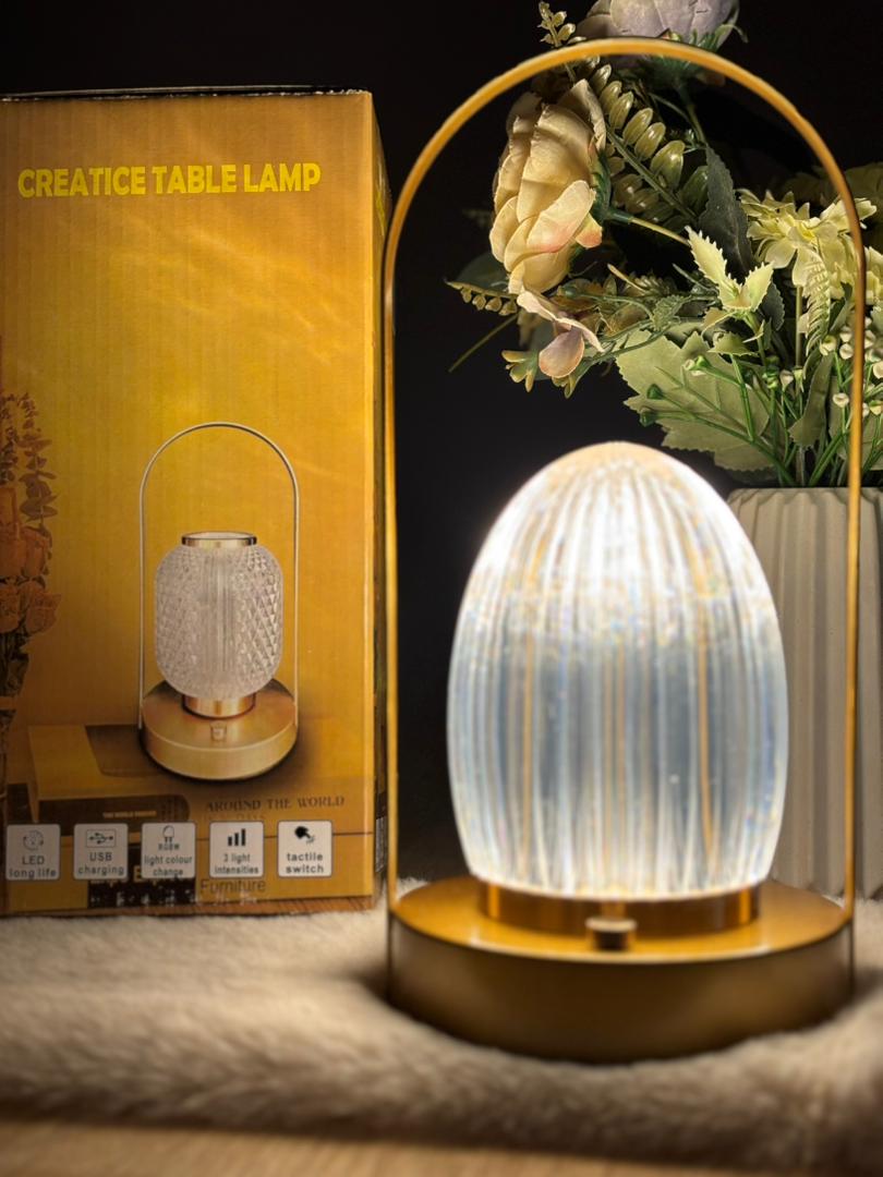 🌟 Veilleuse à Boule de Cristal Rechargeable – تصميم أنيق وإضاءة ساحرة