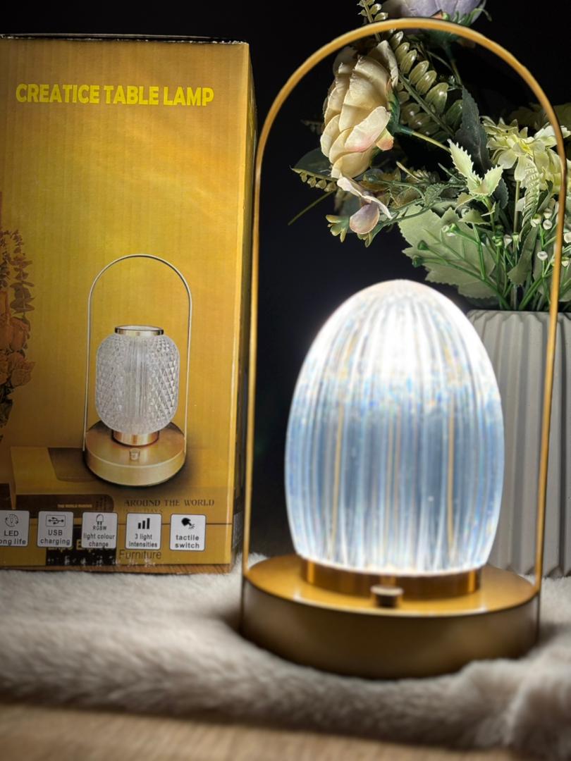 🌟 Veilleuse à Boule de Cristal Rechargeable – تصميم أنيق وإضاءة ساحرة