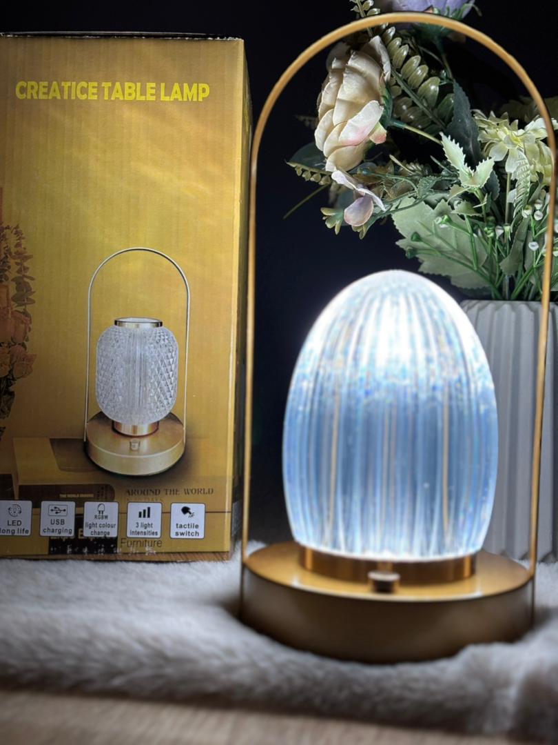 🌟 Veilleuse à Boule de Cristal Rechargeable – تصميم أنيق وإضاءة ساحرة